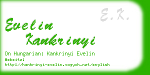 evelin kankrinyi business card